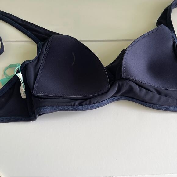 Sea level Cross Front Multifit Bikini Top Navy - Picture 8 of 12